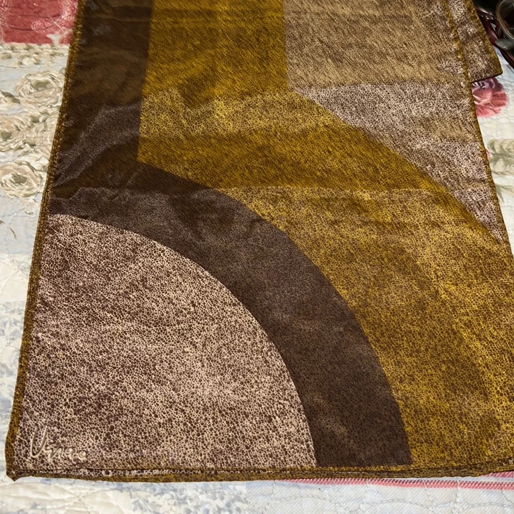 Vintage MCM Vera Neumann oblong scarf 11” x 52”